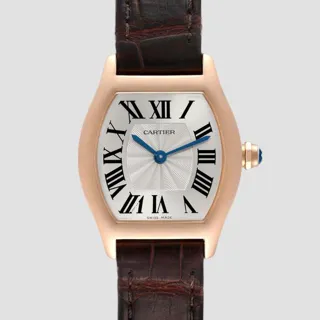 Cartier Tortue W1556360 30mm Rose gold Silver