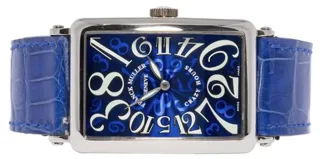 Franck Muller Crazy Hours 1200 CH 32mm White gold Blue