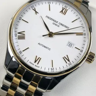 Frédérique Constant Classics Index FC-303WN5B3B 40mm Stainless steel White