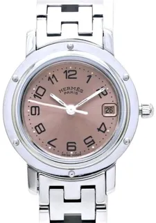 Hermès Clipper CL4.210.431/3758 24mm Stainless steel Pink