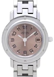 Hermès Clipper CL4.210.431/3758 24mm Stainless steel Pink