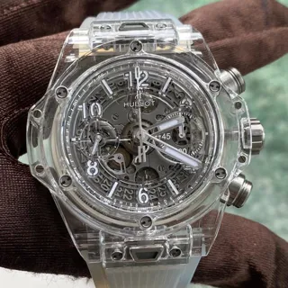 Hublot Big Bang 411.JX.4802.RT 45mm Titanium and Sapphire and Resin Skeletonized