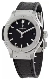 Hublot Classic Fusion Quartz 581.NX.1470.LR 33mm Titanium Black