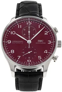 IWC Portugieser IW371616 Stainless steel Red