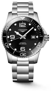 Longines HydroConquest L3.781.4.56.6 41mm Stainless steel Black