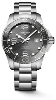 Longines HydroConquest L3.782.4.76.6 43mm Stainless steel Gray