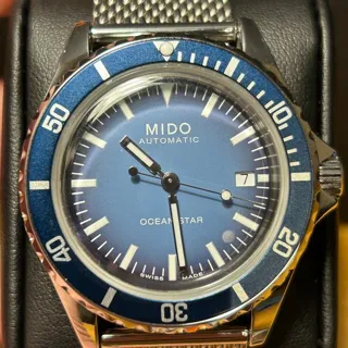 Mido Ocean Star M026.807.11.041.01 40.5mm Stainless steel Blue