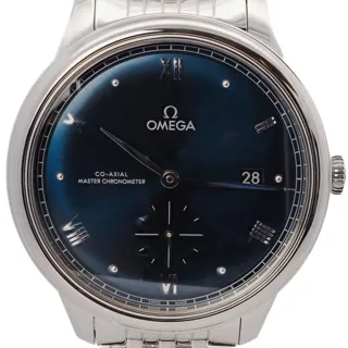 Omega De Ville 434.10.41.20.03.001 41mm Stainless steel Blue