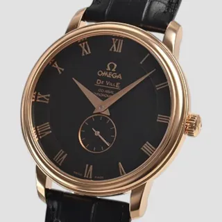 Omega De Ville 4614.50.01 39mm Red gold Black