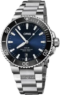 Oris Aquis 01 733 7730 4135-07 8 24 05PEB 43.5mm Stainless steel Blue