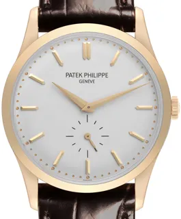 Patek Philippe Calatrava 5196j Yellow gold Silver