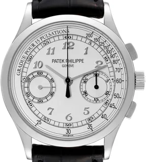 Patek Philippe Chronograph 5170G-001 39mm White gold Silver