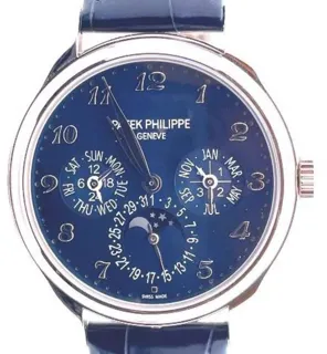 Patek Philippe Perpetual Calendar 5327G-001 39mm White gold Blue