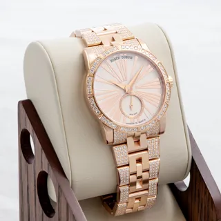 Roger Dubuis Excalibur DBEX0381 18kt Rose Gold White