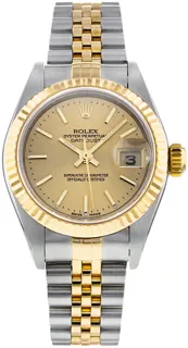 Rolex Datejust 79173 Yellow gold and Stainless steel Champagne