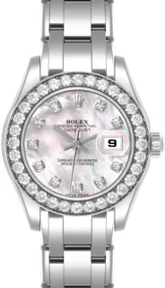 Rolex Pearlmaster 80299 29mm White gold White