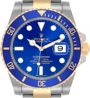 Rolex Submariner 116613LB Stainless steel and 18k yellow gold blue