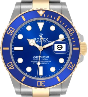 Rolex Submariner 126613LB Stainless steel and 18k yellow gold blue