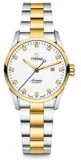 Titoni Airmaster 23743 SY-582 29mm Stainless steel White