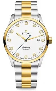 Titoni Airmaster 83743 SY-582 Stainless steel White