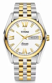 Titoni Airmaster 93709 SY-385 Stainless steel White