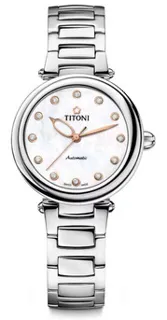 Titoni Miss Lovely 23978 S-622 33mm Stainless steel White