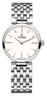 Titoni Slenderline TQ 42718 S-606 Stainless steel Silver