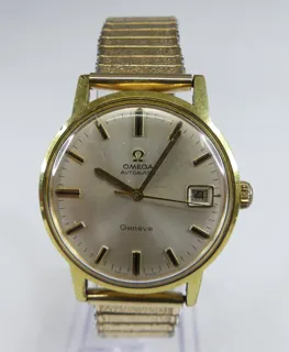 Omega Genève 35mm Gold-plated Silver