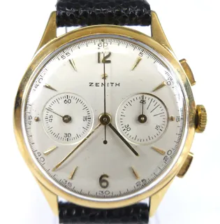 Zenith 18k yellow gold Silver