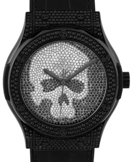 Hublot Classic Fusion 511.ND.9100.LR.1700.SKULL 45mm Titanium and Resin Black