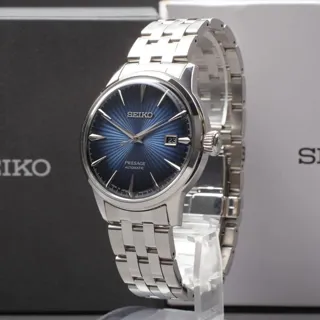 Seiko Presage 4R35 40mm Stainless steel Blue