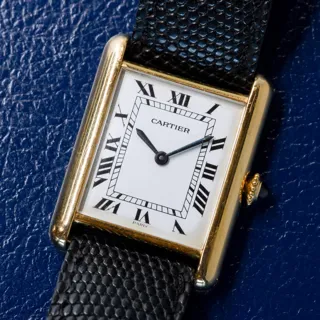 Cartier Tank Louis 78086 Yellow gold White