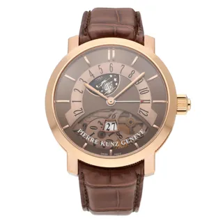 Pierre Kunz PKG 017 FHR GD 44mm Rose gold Brown