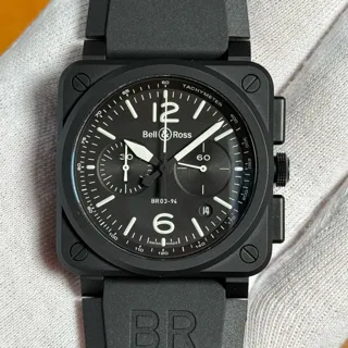 Bell & Ross Instruments BR0394-BL-CE 42mm Ceramic Black