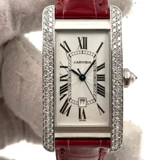 Cartier Tank Américaine WB702651 41mm White gold Silver