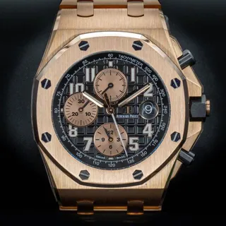 Audemars Piguet Royal Oak Offshore 26470OR.OO.1000OR.03 42mm Rose gold Black and Golden