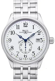 Ball Trainmaster NM3888D-S1CJ-WH 39.5mm Stainless steel White