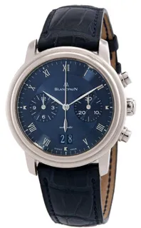 Blancpain Villeret Chronograph 6885-1540-55B 18k white gold Blue