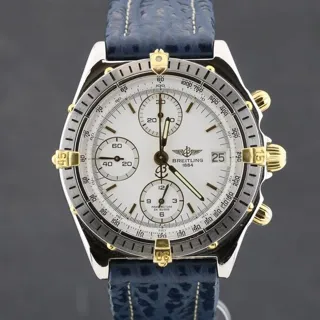 Breitling Chronomat B13048 39mm Yellow gold and Stainless steel Blue