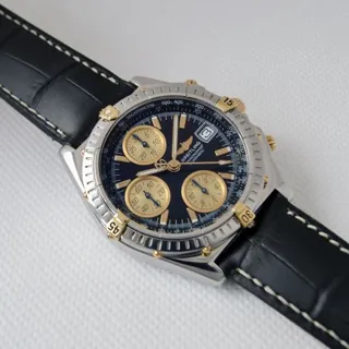 Breitling Chronomat B13050.1 39mm Yellow gold and Stainless steel Black