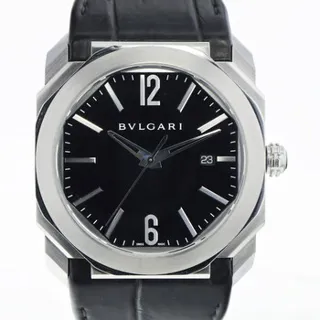 Bulgari Octo BG041S Stainless steel Black