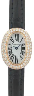 Cartier Baignoire WB511131 18mm Yellow gold Silver