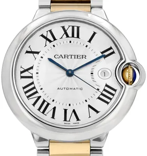 Cartier Ballon Bleu de Cartier 3001 42mm Yellow gold and Stainless steel Silver