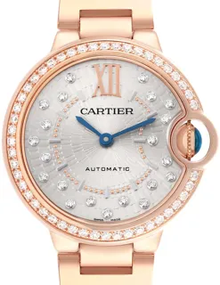 Cartier Ballon Bleu de Cartier WJBB0082 33mm Rose gold Silver