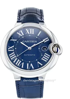 Cartier Ballon Bleu WSBB0025 42mm brushed/polished steel blue