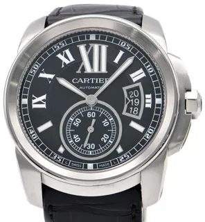 Cartier Calibre de Cartier W7100041 42mm Stainless steel Black