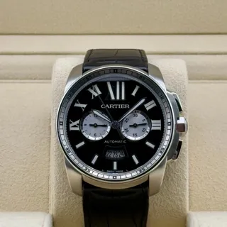 Cartier Calibre de Cartier W7100060 42mm Stainless steel Black