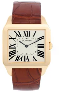 Cartier Santos Dumont 2649 35mm Yellow gold White