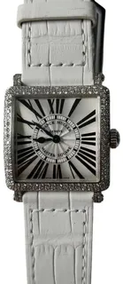 Franck Muller Master Square 6002 S QZ DWG 26.4mm White gold White