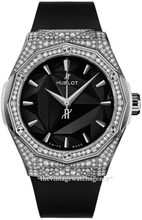 Hublot Classic Fusion 550.NS.1800.RX.1604.ORL19 40mm diamond set titanium Black